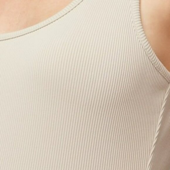 White House Black Market Rib Scoop Tank Biscotti Small - Picture 6 of 7